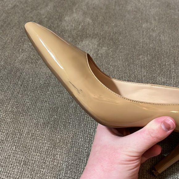 Cole Haan Grand.Os Nude Leather Heels - Picture 9 of 12